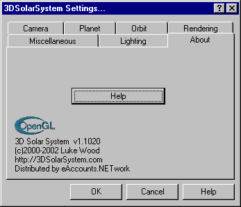 Control Panel - About